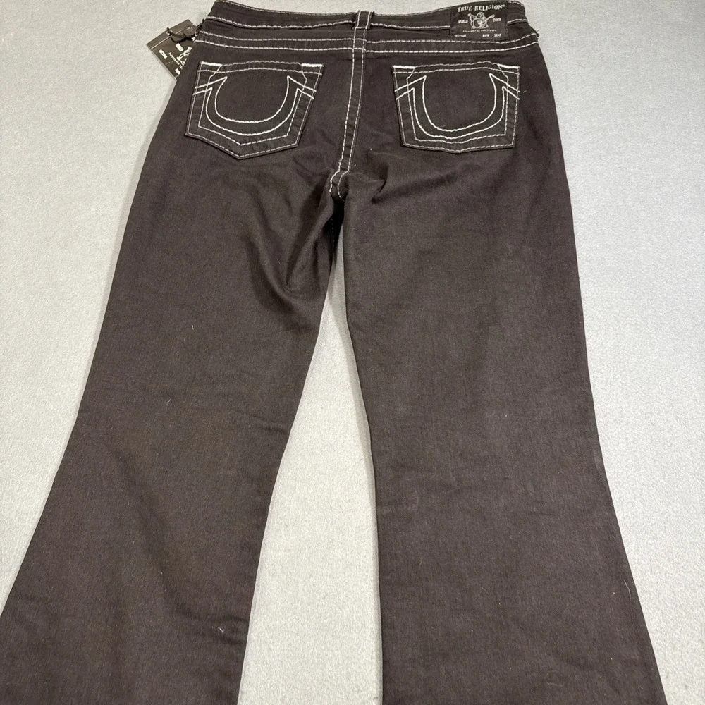 JEANS BOOTCUT True Religion BECCA Women's‎ 33 Mid Rise  NWT BLACK